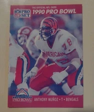 1990 Pro Set Anthony Munoz Pink Tint Error #361 Rare 