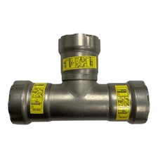 Viega MegaPress G Model # 25311 1" x 1" x 1" Tee Carbon Steel Fitting