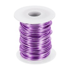 12 Gauge Aluminum Craft Wire 2.0mm 98.5ft Bendable Metal Wire, Light Purple