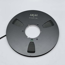 AKAI R10M-BL Aluminium Tonbandspule 10,5 Zoll 26,5 cm mit Band gebraucht Selten
