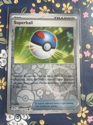 Pokémon Trainer Karte Superball 183/193 Reverse Holo | DE