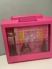 Barbie Vintage 1992 Pieghevole Divertente Gioco Casa dei Sogni Rosa Mattel