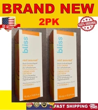 BLISS REST ASSURED Dark Circle Depuffing EYE CREAM .5oz vitamin C Caffeine 2PK
