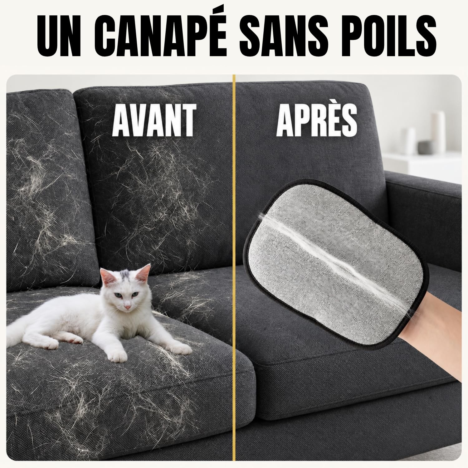Guanto Anti Pelo Rulli per Rimozione Accessori Toilette Cani Classico Legno foto 3