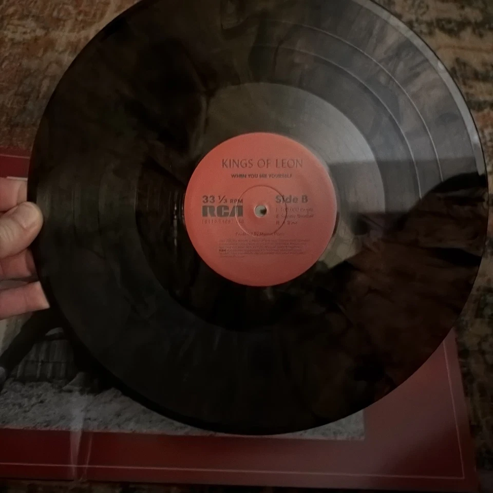 KINGS OF LEON WHEN YOU SEE YOURSELF ; RARE TRANS BLACK 2XLP VINYL - Image 4 of 4