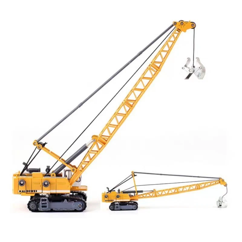 KDW 1/87 Machinery Crawler Tower Cable Excavator Diecast Model 1/87 Scale - Image 4 of 4