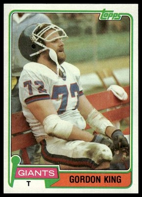 1981 Topps #14 Gordon King RC New York Giants NM+
