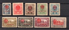 Tirol (Osterreich) 1921 Satz Lokalmarken mit Adler-Aufdruck ungebraucht (Gummi s
