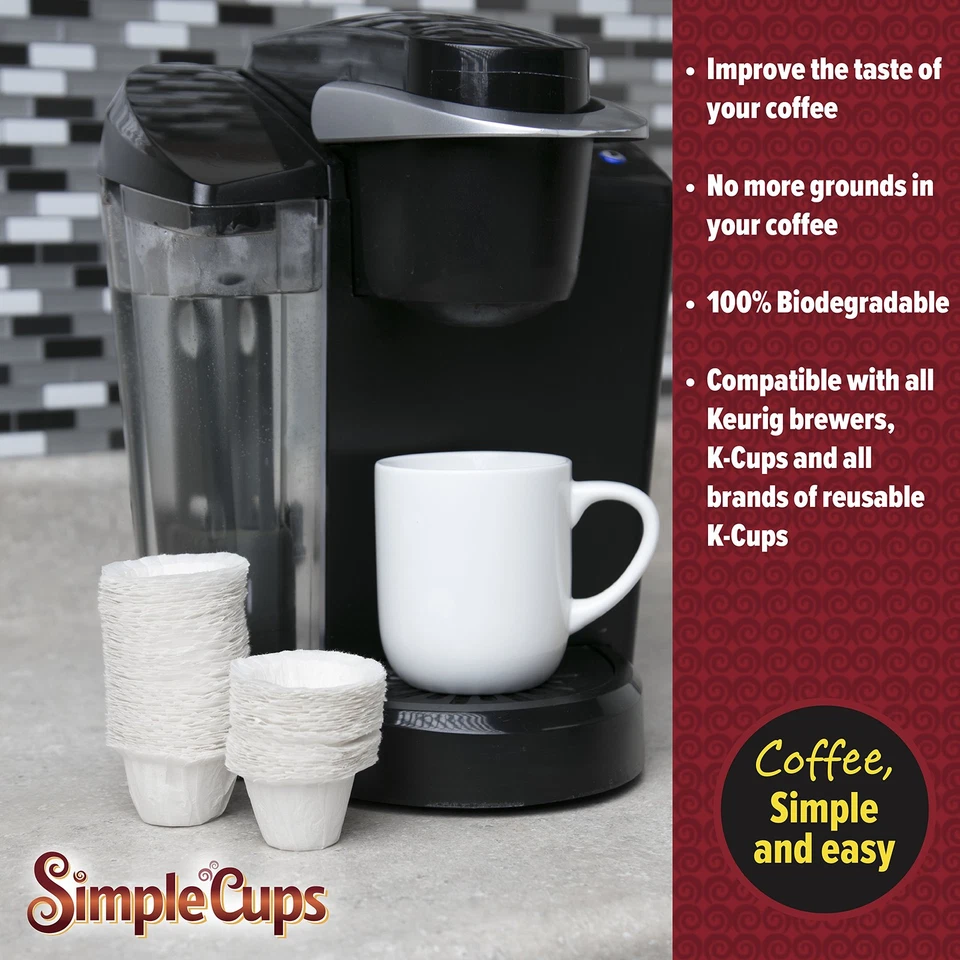 100 filtros de café desechables para máquinas Keurig y K-Cup - Prepara los tuyos propios Foto 2 de 4
