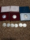 9 Silver  Kennedy Half Dollars 3-90% Silver 6-40% GREAT SHAPE, STACK IT.