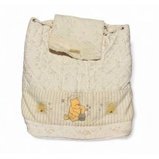 Disney Classic Pooh Winnie the Pooh Quilted Diaper Bag Backpack Vintage Y2K