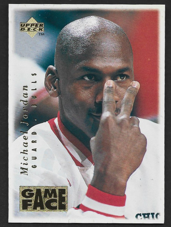 1996-97 Upper Deck Collector's Choice Michael Jordan Game Face #GF2 Bulls