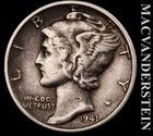 1941-D Mercury Dime- Scarce Better Date- No Reserve #K550
