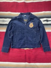 FFA 1970s Vintage Embroidered Chain Stitch Jacket Size 42 Rare FF BDA