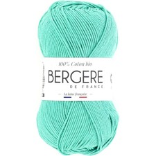 Pelote de laine - Algue - 100% coton bio - 3mm - Tricot et crochet - Bergère de