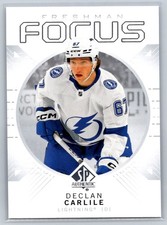 2024-25 SP Authentic Freshman Focus Declan Carlile Tampa Bay Lightning #FF-19