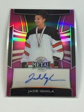 2025 Leaf Metal Women Of Sport Auto Base Pink Prism - Jade Iginla 1/3