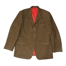Alan Paine Tweed Sakko Gr. 48 grün Windowpan...