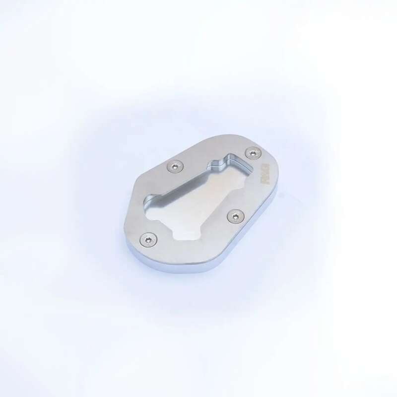 Pied béquille latérale R&G RACING argent extension béquille Honda