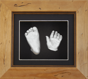 Nuevo Nino Nina Unisex 3d Baby Casting Kit Mano Pie Pies Fundido Rustico Marco De Madera Ebay