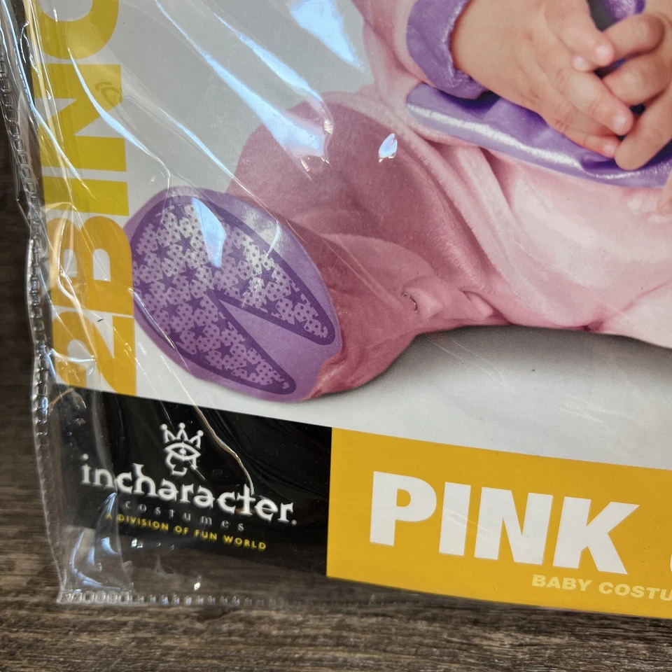 全新 Little Pink Unicorn 神话马动物 婴儿服装 连帽和连身裤 — 第 3/4 张图片