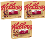 3X Kellogg's Barretta Mandorle E Frutta Mandel- Und Fruchtriegel 128G