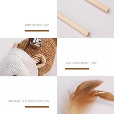Cat Teaser Toys Multi-Cat Household Feather Toy Interactive Interactive Toys