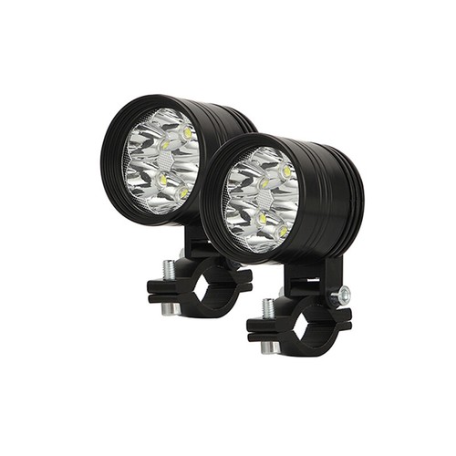 2x Motorcycle Front Spot Fog Light Headlight LED Driving Lamp Waterproof 6000LM - Picture 2 of 5
