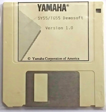 Yamaha SY55 TG55 Demosoft Ver. 1.0 Original Floppy Disk for Use with the QX5FD.
