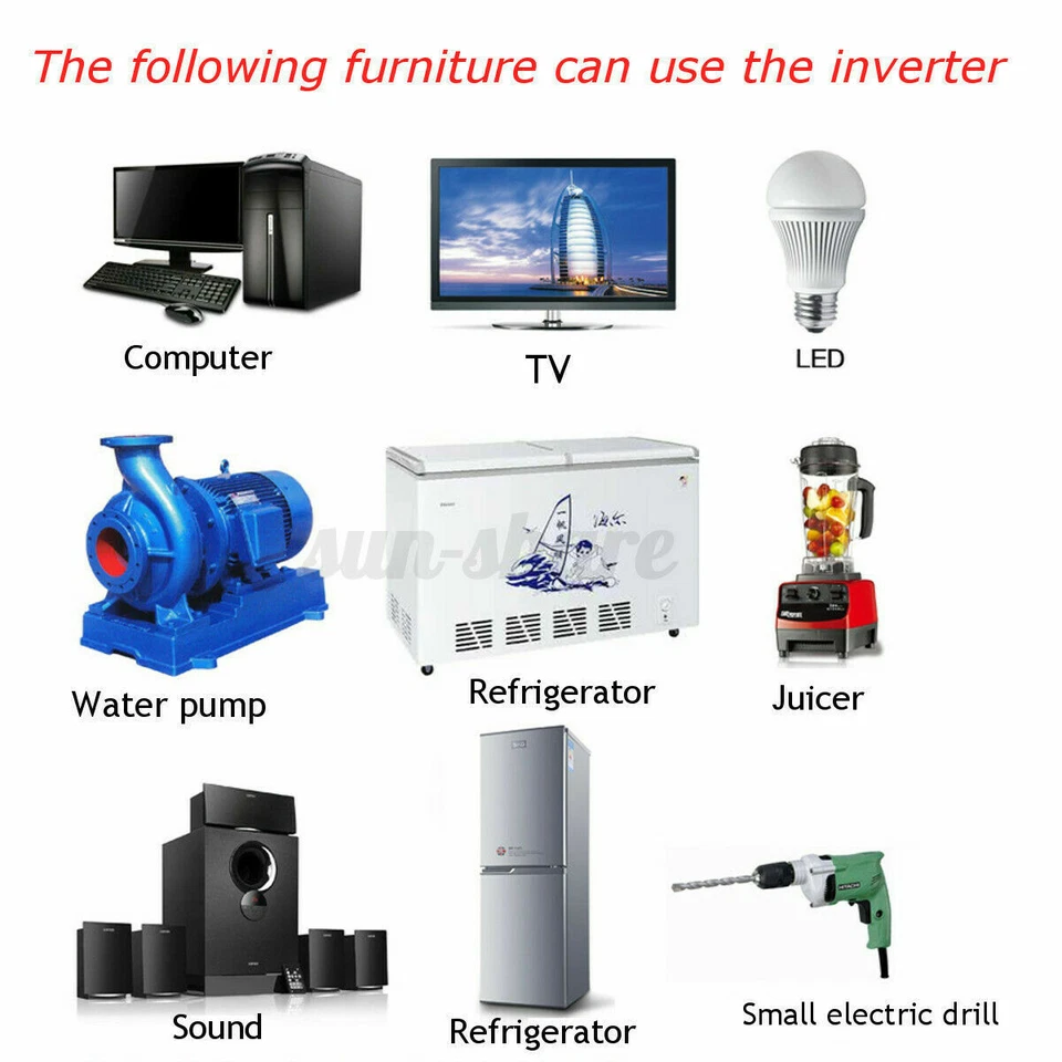 Inversor de potencia de onda sinusoidal pura 5000 W DC 24V a AC 220 V EE. UU. Foto 2 de 4