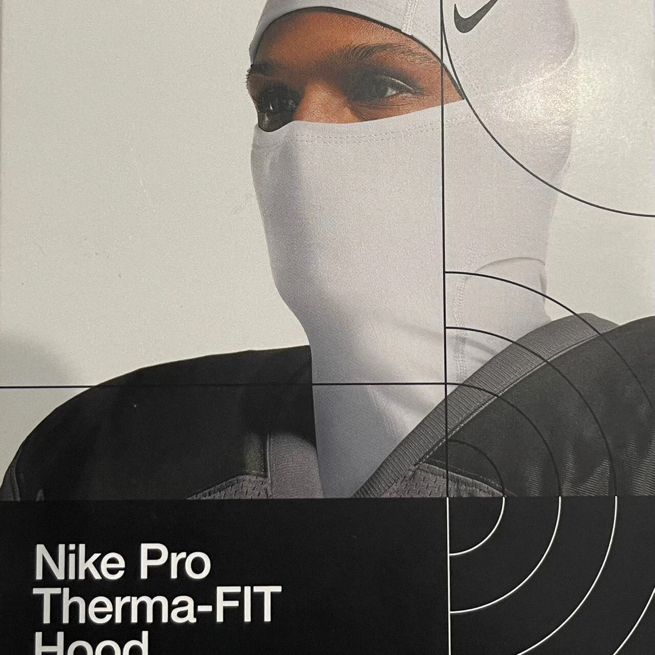 Nike Unisex Pro Hyperwarm Hood Ski Mask White
