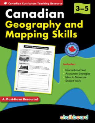 Canadian Geography And Mapping Skills Grades 3-5 - Paperback - VERY GOOD