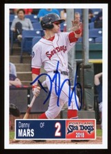 2018 Portland Sea Dogs DANNY MARS Signed Card autograph AUTO RED SOX
