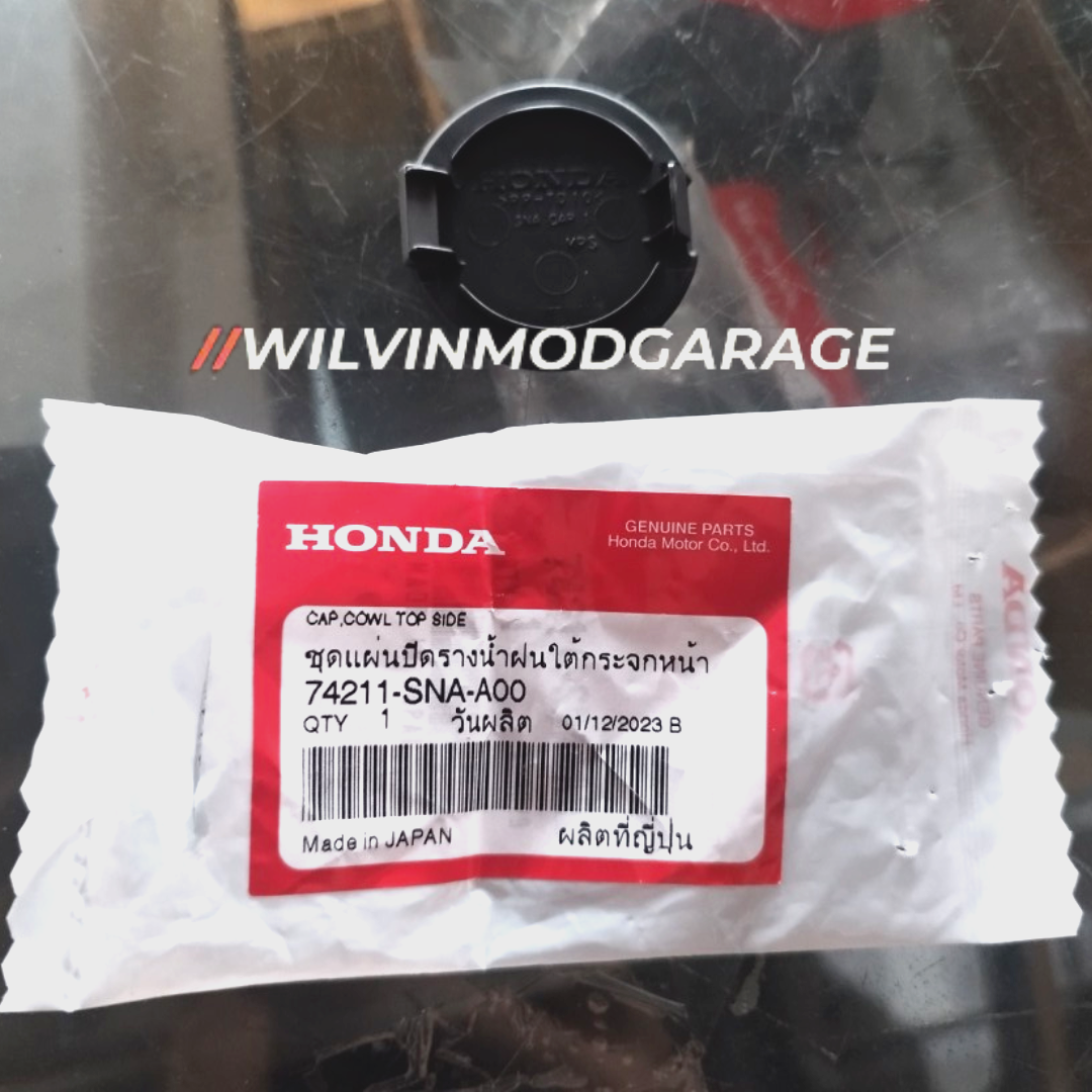2x Genuine Top Side Wiper Cowl Cap 2006-2011 Honda Civic 2x Genuine Top Side Wiper Cowl Cap 2006-2011 Honda Civic
