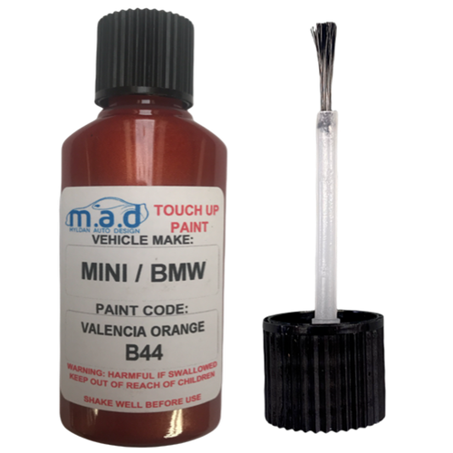 BMW VALENCIA ORANGE B44 PAINT 30ML TOUCH UP KIT 1 3 4 5 6 7 8 SERIES X3 ...