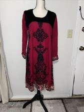 pakistani Indian Three Piece Suit.Color Maroon.pre Owned.Worn Just One  s.