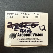 NEW Arecont Vision MPM12.0 F1.6IR 12MM Lens