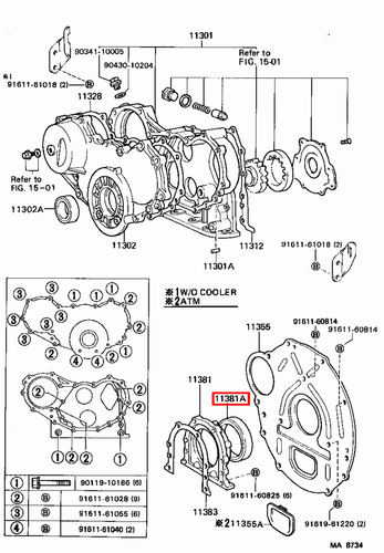 Genuine Toyota LandCruiser HJ61 12HT 4.0 Diesel Rear Main Oil Crankshaft Seal - Picture 13 of 13
