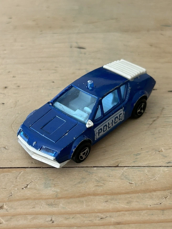 Majorette - Nº 264 - Coche de Policía Azul Alpino A 310 - 1/55 - Hecho en Francia Foto 2 de 4