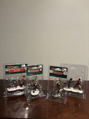 Lemax Coventry Cove (2002) Poly-Resin Figurine Mixed (Lot Of 4) ~ Brand New  