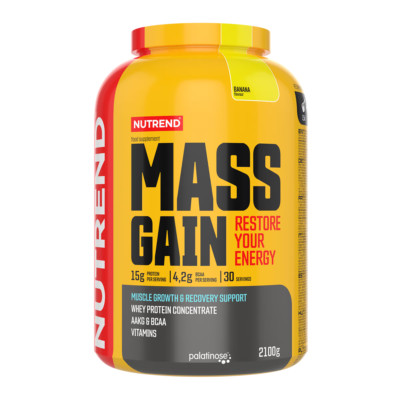 Nutrend Mass Gain 2100g   Muskelaufbau Gainer mit Protein & Kohlenhydraten