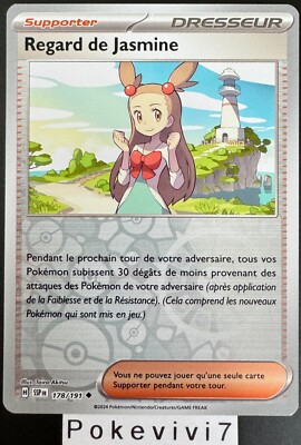 Pokemon Karte JASMINBLICK 178/191 REVERSE EV8 SSP FR NEU