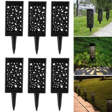 6 Stk LED Gartenleuchte Solarleuchte Gartenlampe Außen Garten Balkon Solarlampe