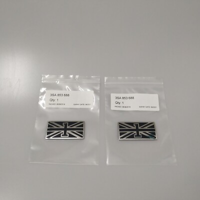 For Bentley 6.0T W12 First Edition GT Britain Flag Badge Kit 3SA853688