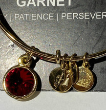 Alex and Ani Bracelet January Birthstone GARNET