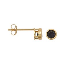 9ct Gold Sapphire Stud Earrings - Natural Sapphire Earrings - Solid 9ct Gold