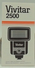 VIVITAR 2500 CAMERA FLASH INSTRUCTION MANUAL