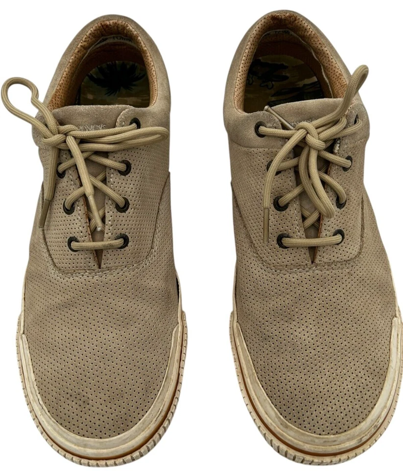 Tommy Bahama Rum Runner TB-115 82-Mushroom Hombre Gamuza Zapatos de Cubierta Talla 10.5 Foto 3 de 4
