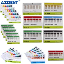 AZDENT Dental Gutta Percha Points/Absorbent Paper Points Endodontic Root Canal