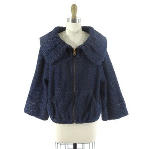 goud Tsumori 2 en Japan metallic Chisato ritssluiting jasje marineblauw met qSXwdSr